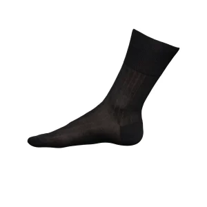 Calza sanitaria in cotone Filo di Scozia - Nero