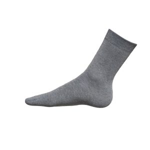 Calza corta in caldo cotone elasticizzato - Grigio Mel.