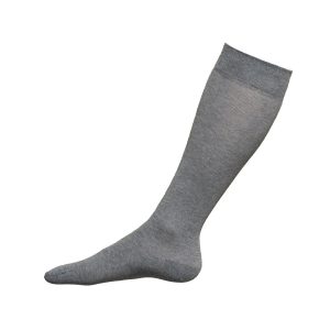 Calza lunga sottoginocchio in caldo cotone elasticizzato - Grigio Mel.