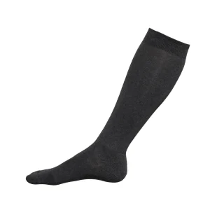Calza lunga sottoginocchio in caldo cotone elasticizzato - Antracite Mel.