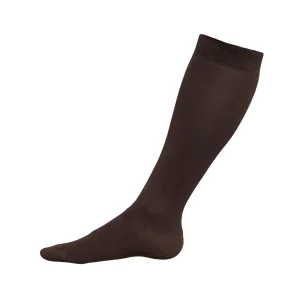 Calza lunga sottoginocchio in caldo cotone elasticizzato - Ebano