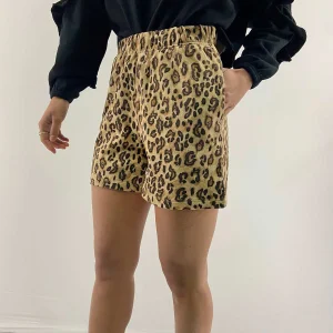 Short in felpa maculato