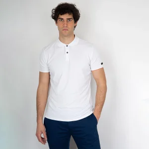 Polo bianca elasticizzata