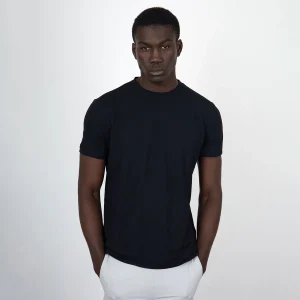 T-shirt crepe blue black