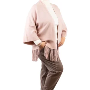 MYASTREET - MANTELLA CON FRANGE- Art. M9108