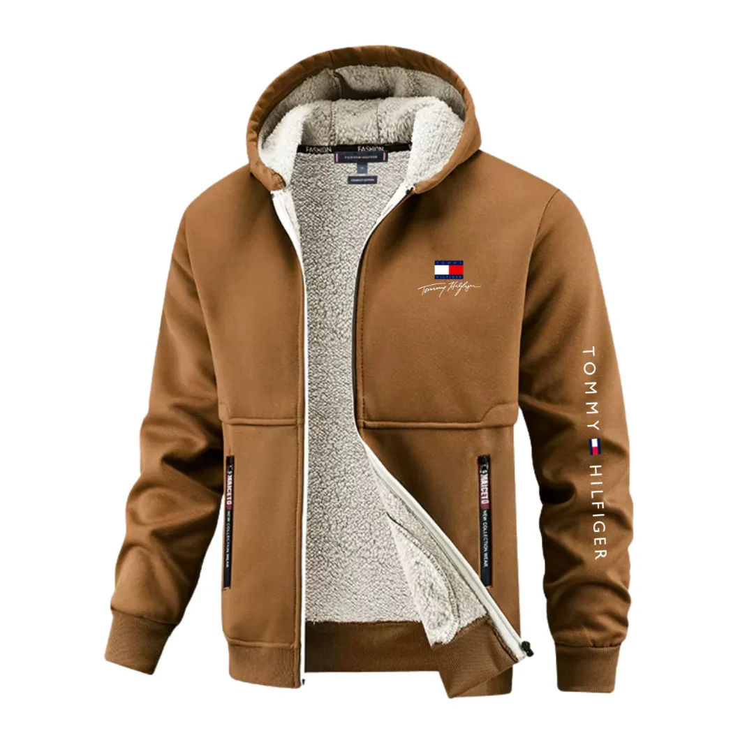 Felpa con Cappuccio con Zip più Calda - immagine 3