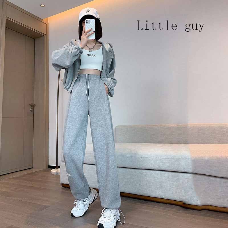 Pantaloni Larghi Casual a Vita Alta da Donna - immagine 3