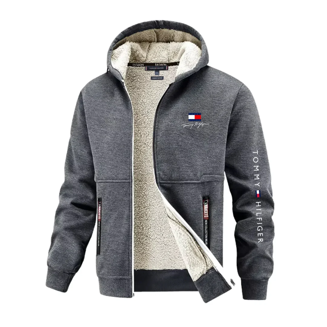 Felpa con Cappuccio con Zip più Calda - immagine 4