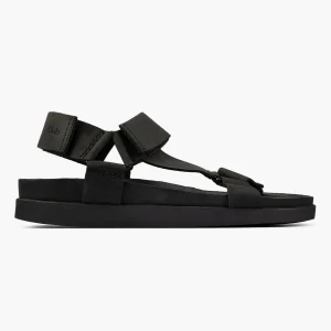 Sandalo in nabuk nero