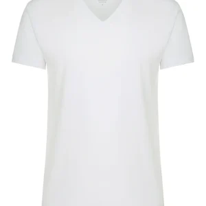 100% Cotton - Maglietta scollo a V in cotone  - B.co Bipack