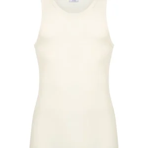 WSK - Canottiera in lana e seta - B.co Lana