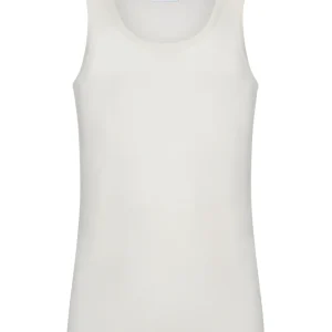 Wonderwool - Canottiera spalla larga in lana - B.co Seta