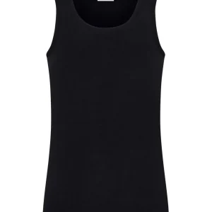 Wonderwool - Canottiera spalla larga in lana - Nero