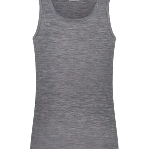 Wonderwool - Canottiera spalla larga in lana - Vapore Mel.