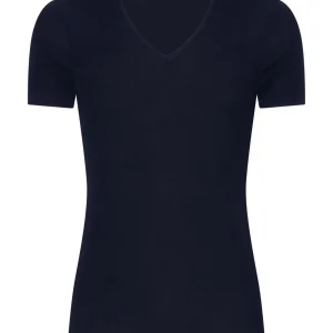 Wonderwool - Maglietta scollo a V in lana - Blu/Navy