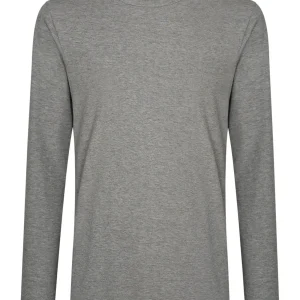 Interlock - Maglietta girocollo in interlock di cotone - Argento Mel.