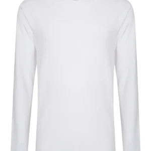 Interlock - Maglietta girocollo in interlock di cotone - White