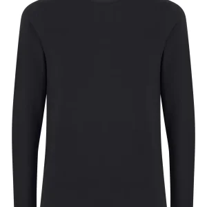 Dynamic - Maglietta girocollo a manica lunga in cotone elasticizzato - Nero Bipack