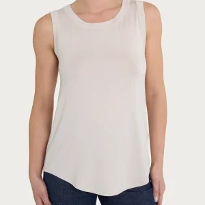 Top a spalla larga in Viscosa Summer - Champignon