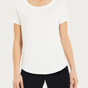 Maglietta a manica corta in Viscosa Summer - Bianco