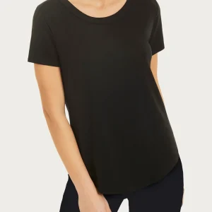 Maglietta a manica corta in Viscosa Summer - Nero