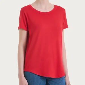 Maglietta a manica corta in Viscosa Summer - Salsa