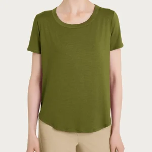 Maglietta a manica corta in Viscosa Summer - Sphagnum