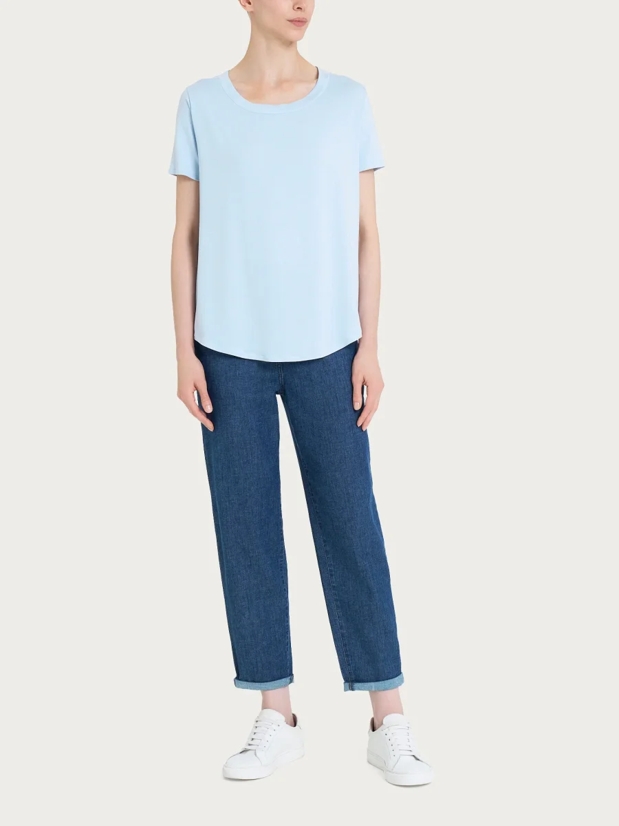 Maglietta a manica corta in Viscosa Summer - Skyway - immagine 5