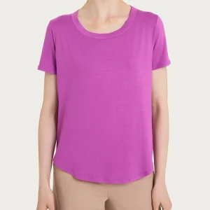 Maglietta a manica corta in Viscosa Summer - Cattleya Orchid