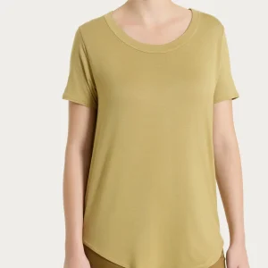 Maglietta a manica corta in Viscosa Summer - Khaki