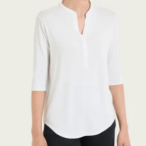 Maglietta a manica 3/4 in Viscosa Summer - Bianco