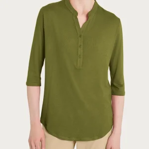 Maglietta a manica 3/4 in Viscosa Summer - Sphagnum