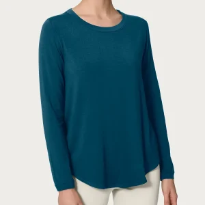 Maglietta girocollo con manica lunga in Eco Viscosa - Reflecting Pond