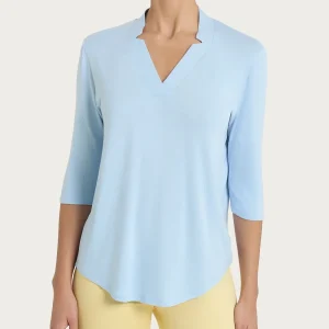 Maglietta con scollo a V in Viscosa Summer - Skyway