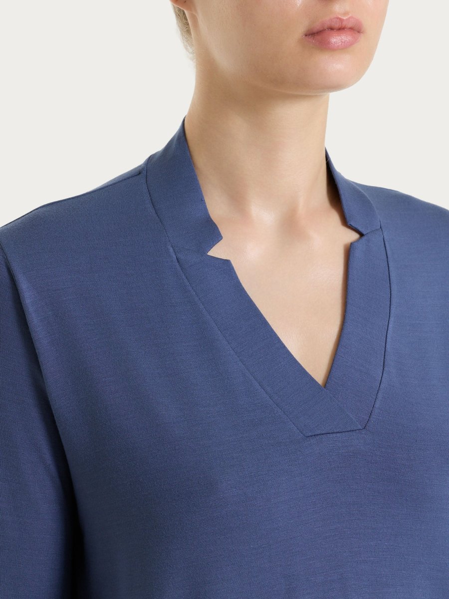 Maglietta con scollo a V in Viscosa Summer - Oceana - immagine 4