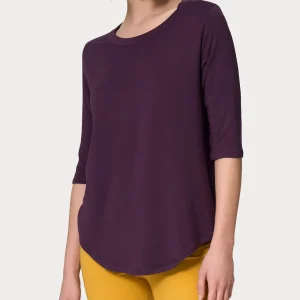 Maglietta girocollo in Viscosa Summer - Plum Perfect