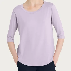 Maglietta girocollo in Viscosa Summer - Thistle