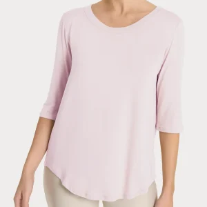 Maglietta girocollo in Viscosa Summer - Pale Lilac