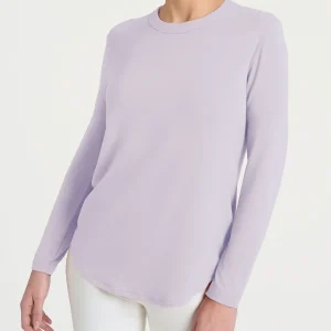 Maglietta a girocollo chiuso in Eco Viscosa - Thistle