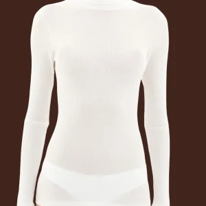 Wonderwool - Dolcevita in costina di lana ultrafine - B.co Seta