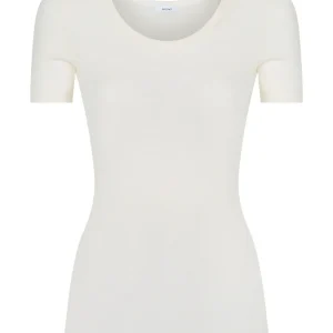 Wonderwool - Maglietta girocollo in lana ultrafine - B.co Seta