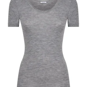 Wonderwool - Maglietta girocollo in lana ultrafine - Vapore Mel.