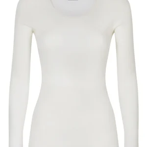 Wonderwool - Maglietta manica lunga in lana ultrafine - B.co Seta