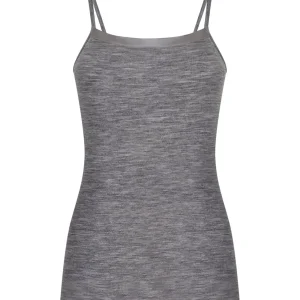 Wonderwool - Top in lana ultrafine con profili in raso - Vapore Mel.