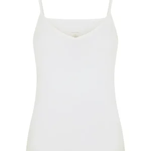 Invisible - Top in microfibra cotone elasticizzato - Bianco