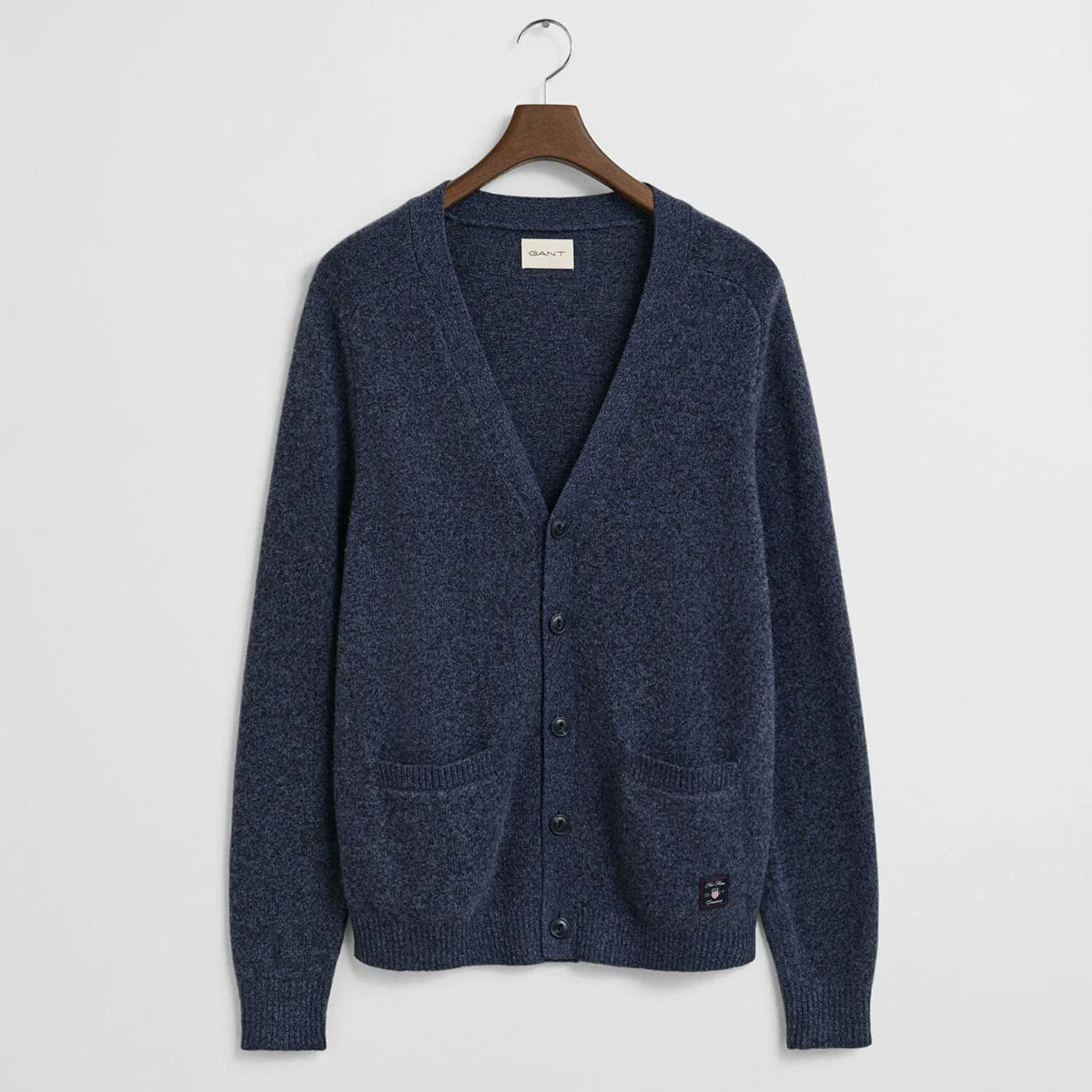 Cardigan con bottoni in misto lana mélange - immagine 7