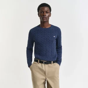 Maglione girocollo a treccia