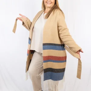 SusyStar - Poncho in lana con frange Art. STSS232