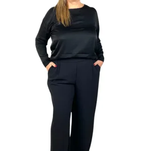 MYASTREET - PANTALONE PALAZZO CON ELASTICO- Art. ASMT006