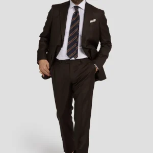 Abito In Pura Lana Marrone